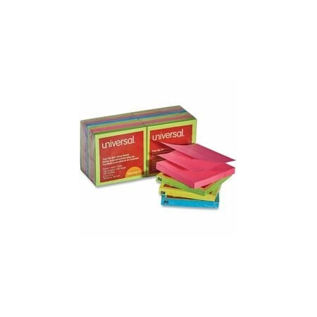 Universal One Sticky Notes, 3" x 3", 12PK UNV35617