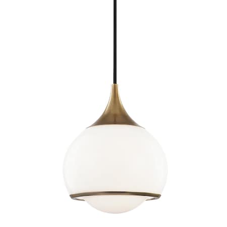 Mitzi Reese 1 Light Pendant 12 In. Aged Brass H281701S-AGB
