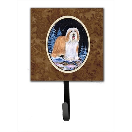 Carolines Treasures Starry Night Bearded Collie Leash Holder Or Key Hook SS8451SH4