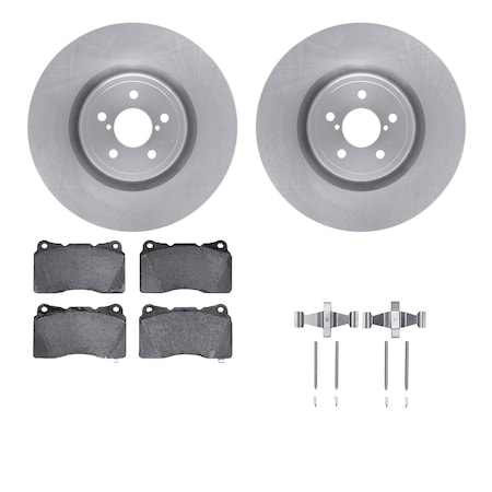 Dynamic Friction Co DFC Brake Rotor with 5000 Brake Pads and Hardware Kit 6512-13105