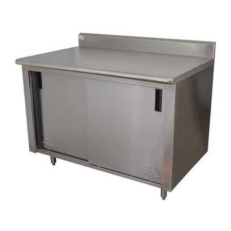Advance Tabco Back Splash Enclosed Base Sliding Doors ECK-SS-305M