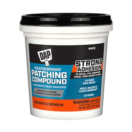 Platinum Patch Patch Filler & Repair, 16 oz, Tub, White 7079818741
