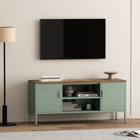 Manhattan Comfort Landen 47in TV Stand in Green TV010-GR
