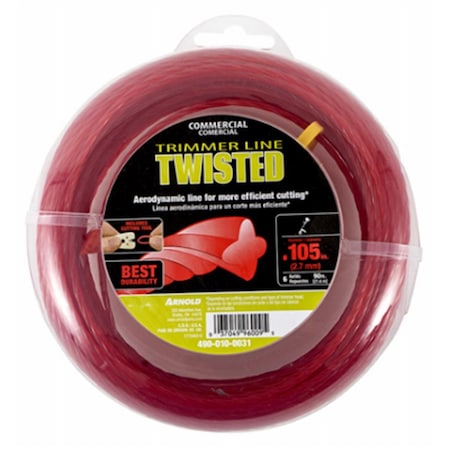 Arnold 0.15 in. x 109 ft. Twisted Trimmer Line, Maroon 247309
