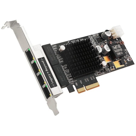 Siig ADDS FOUR INDEPENDENT GIGABIT ETHERNET PORTS TO PCIE 2.1 X4 ENABLED SERVER OR DE LB-GE0811-S1