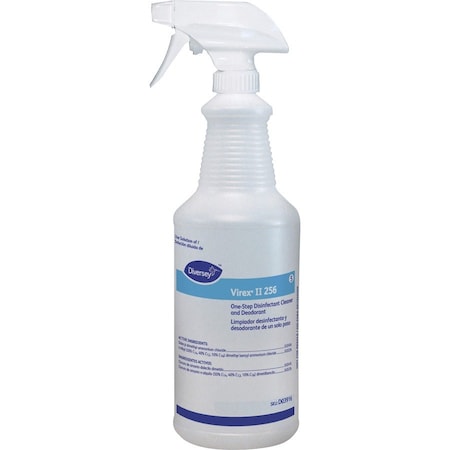 Diversey Virex II 256 Empty Spray Bottle, 32 oz, Clear, PK12 D03916