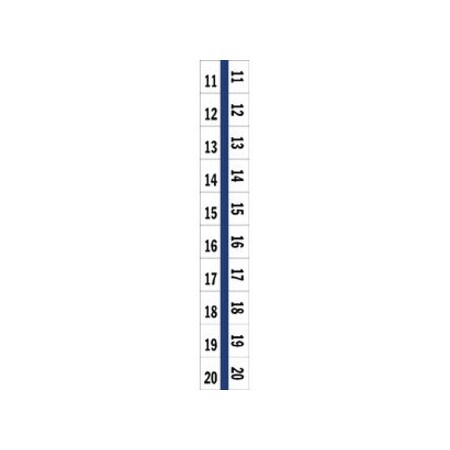 Tabbies LEGAL INDEX TABS, 11-20, 10 TABS, BLUE E, 100PK TAB58001