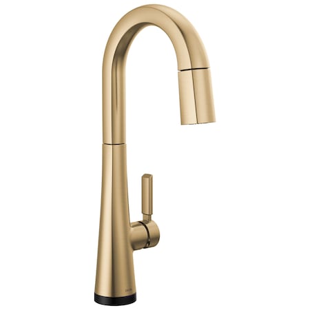 Delta Monrovia Single Handle Pull-Down Bar/Prep Faucet with Touch2O Technology 9991T-CZ-PR-DST