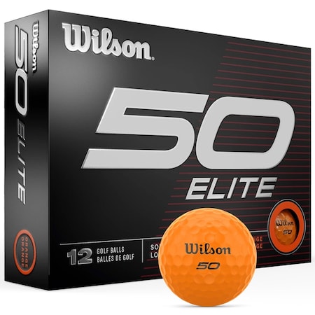 Wilson Fifty Elite Orange Golf Balls, 12PK 90400