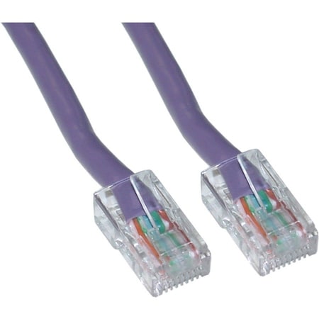 Cable Wholesale 1 ft. Cat6 Purple Ethernet Patch Cable - Bootless 10X8-14101