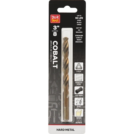 Do It Best 3/8'' Cobalt Drill Bit QJDIB-DB-041