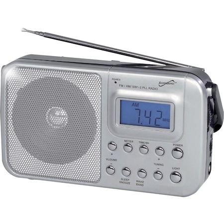 Supersonic Handheld Digital AM/FM Radio with Display SC-1091