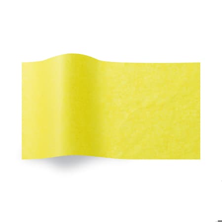 Seaman Paper Tissue Paper, 20 in W, 26 in L, Buttercup, 400 Sheets Per Bundle 2MFBUTTERCUP