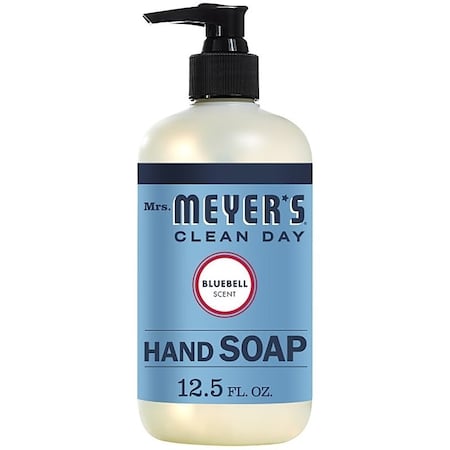Mrs. Meyers Clean Day Hand Soap, Liquid, Bluebell, 12.5 oz Bottle 17484