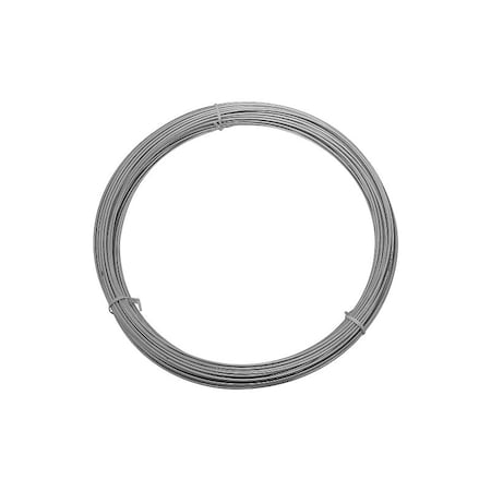 National Hardware 2568BC Series Wire, 0.08 in Dia, 100 ft L, 14 Gauge, 150 lb Working Load, Galvanized Steel N266-981