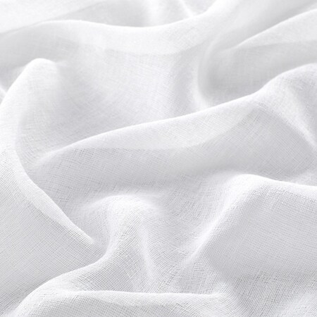Homeroots White Solid Color Single Shower Curtain 484011
