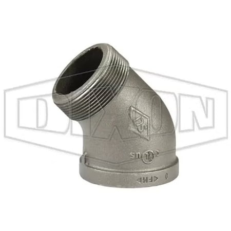 Dixon Street Elbow, 4 in Nominal, MNPT x FNPT End Style, Iron SE45400