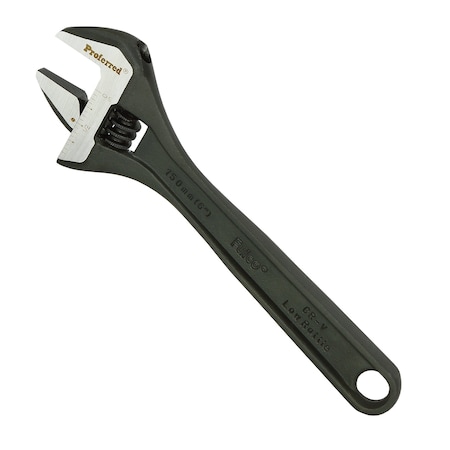 Proferred 6" Standard Adjustable Wrench, Phosphate Finish T05042