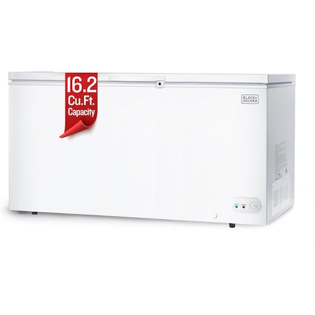 Black&Decker 16.2 cu ft Chest Freezer, White BCF1620E