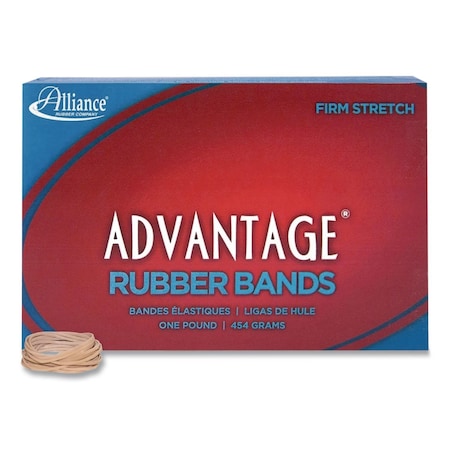 Alliance Rubber Advantage Multi-Purpose Rubber Band, Size #12, Natural Crepe, 1 lb Box, 2500PK 26125