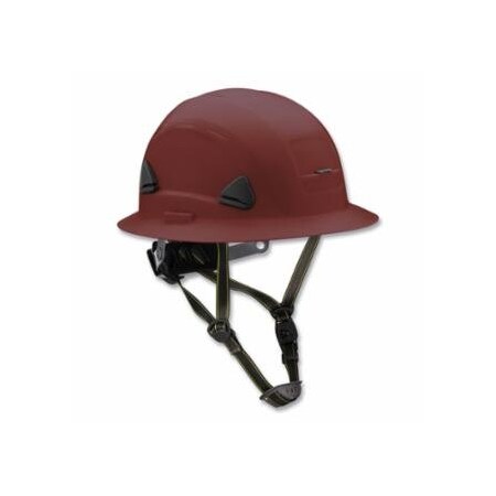Honeywell Fibre-Metal Fibre-Metal Climbing Style Full Brim Safety Helmet, Type II, Class E, Ratchet Suspension,  068-CSH12012