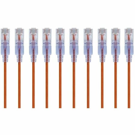 Monoprice SlimRun Cat6A Ethernet Patch Cable - Snagless RJ45_ UTP_ Pure Bare Cop 29442