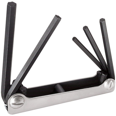 Klein Tools 5 Piece SAE Fold-Up Hex Key Set, 70579 70579
