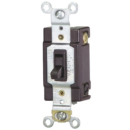 Eaton Wiring Devices WD1242-7B-BOX Toggle Switch, 15 A, 120 V, Push-In Terminal, Polycarbonate Housing Material 1242-7B-BOX