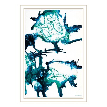Homeroots Ocean Living White Framed Print Wall Art 530153