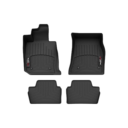 Weathertech Black, Front and Rear Floorliners 441711-1-2