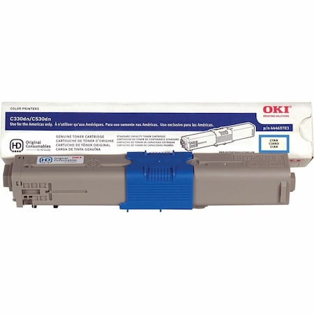 Royal Toner Toner For C330 44469703, Cyan, 3K Pages 44469703