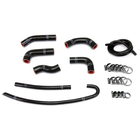 Hps Performance High Temp Reinforced Silicone Radiator Coolant Hose Kit, Black, 57-1377-BLK