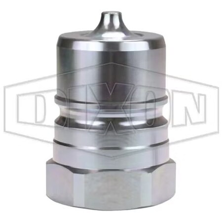 Dixon DQC K Interchange Female Plug, 1-1/2-11 Nominal, Female BSPP, Steel K12BF12