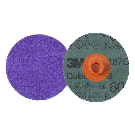 3M Cubitron Quick-Change Disc, Ceramic, 4 in Dia., PK25 7100332090