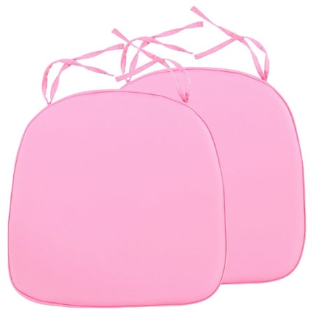 Leisuremod Modern Dining Chair Cushion Pads, Pink, 2PK CAC16LPK2