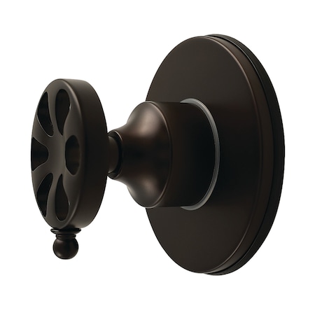 Kingston Brass Single-Handle Six-Way Diverter Valve with Round Trim Kit, Oil Rubbed Bronze KS4035RX