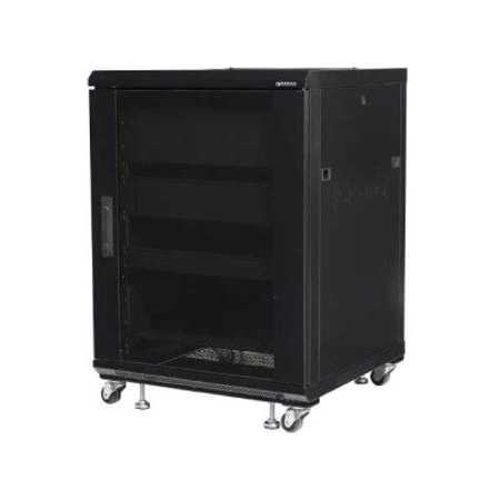 Sanus 34" Tall AV Rack 15U Component Rack for Home Theater Equipment CFR2115-B1