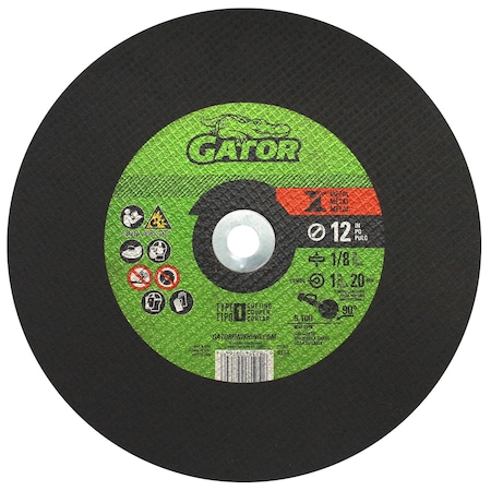 Gator Finishing 12 in. X 1/8 in. X 1 in. Metal Cut-Off Wheel, Type 1 9764