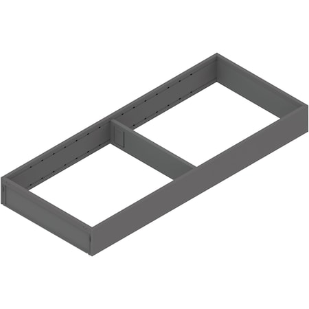 Blum 18-5/8in.D Gray Steel Ambia Wide Untensil Insert for 20in. Drawer ZC7S500RS2