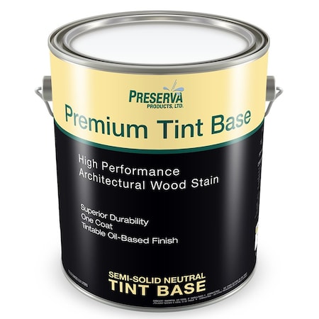 Premium Tint Base Gal Preserva Products, Ltd. Clear Base True Oil Based Stain and Sealer, Semi-Solid Neutral Base 44101