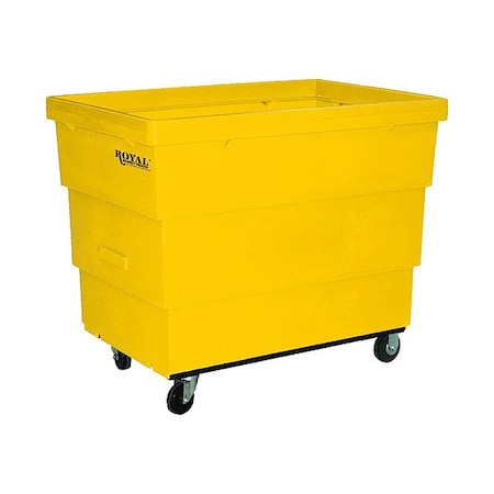 Royal Basket Trucks Cube Truck, Ylw, Rubber G13-YLX-RCC-4HNN