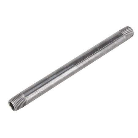 Prosource Pipe Nipple, 3/8 in, Male, Steel, SCH 40 Schedule, 3 in L 3/8X3B