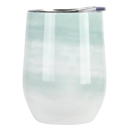 Gibson Home Brampton 12 Ounce Stainless Steel Thermal Stemless Wine Tumbler in Mint 136615.01