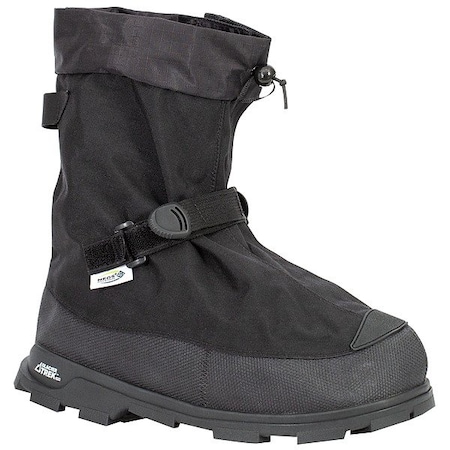 Neos Overshoes, Plain Toe, 11 in Height, Cleated Sole, Black, 3XL VNG1HEEL-BLK-3XL