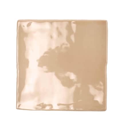 Apollo Tile Silken 3.94 in. x 3.94 in. Glossy Beige Ceramic Square Wall Tile 5.38 sq. ft./case, 50PK CRE88BEI44A