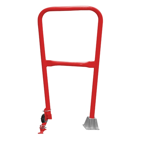 Vestil Steel Dock Safety Swing Gate 2 Ft. Length Red SSG-2-RD