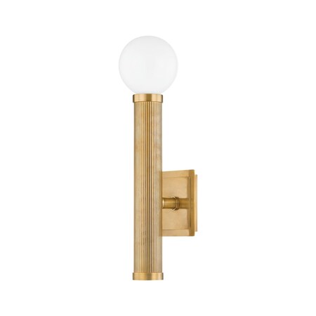 Corbett Lighting Pienza 1 Light Wall Sconce 5.5 In. Vintage Brass 373-01-VB