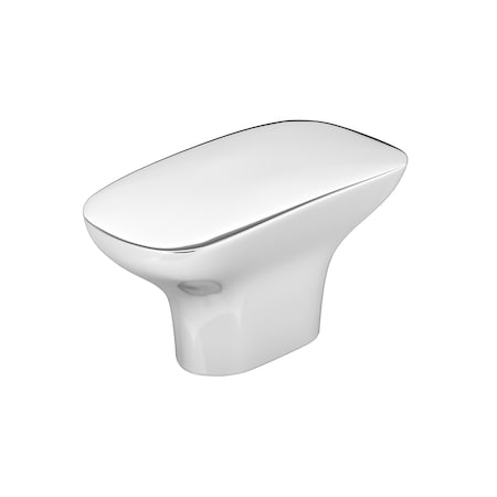 Richelieu 1 23/32-inch (44 mm) x 29/32-inch (23 mm) Chrome Contemporary Cabinet Knob BP734544140