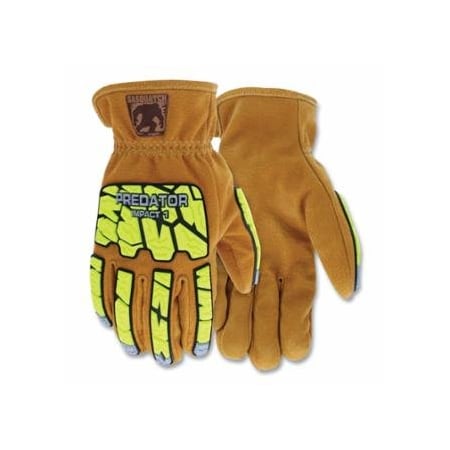 Mcr Safety Predator Impact Sasquatch Leather Drivers Gloves, 3X-Large, 360 Degrees HyperMax Lining,  127-PD3430XXXL