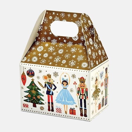 Nashville Wraps Nutcracker Dance Mini Gable Box, 4x2.5x2.5, 6PK NKDMGB
